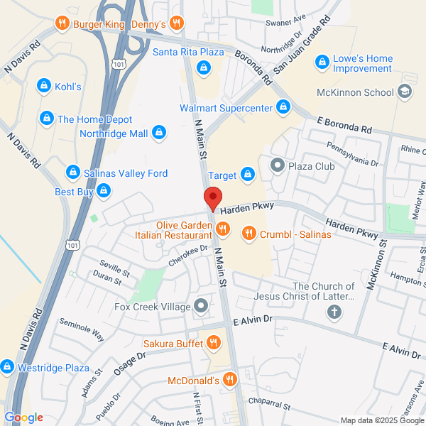 Map of the area